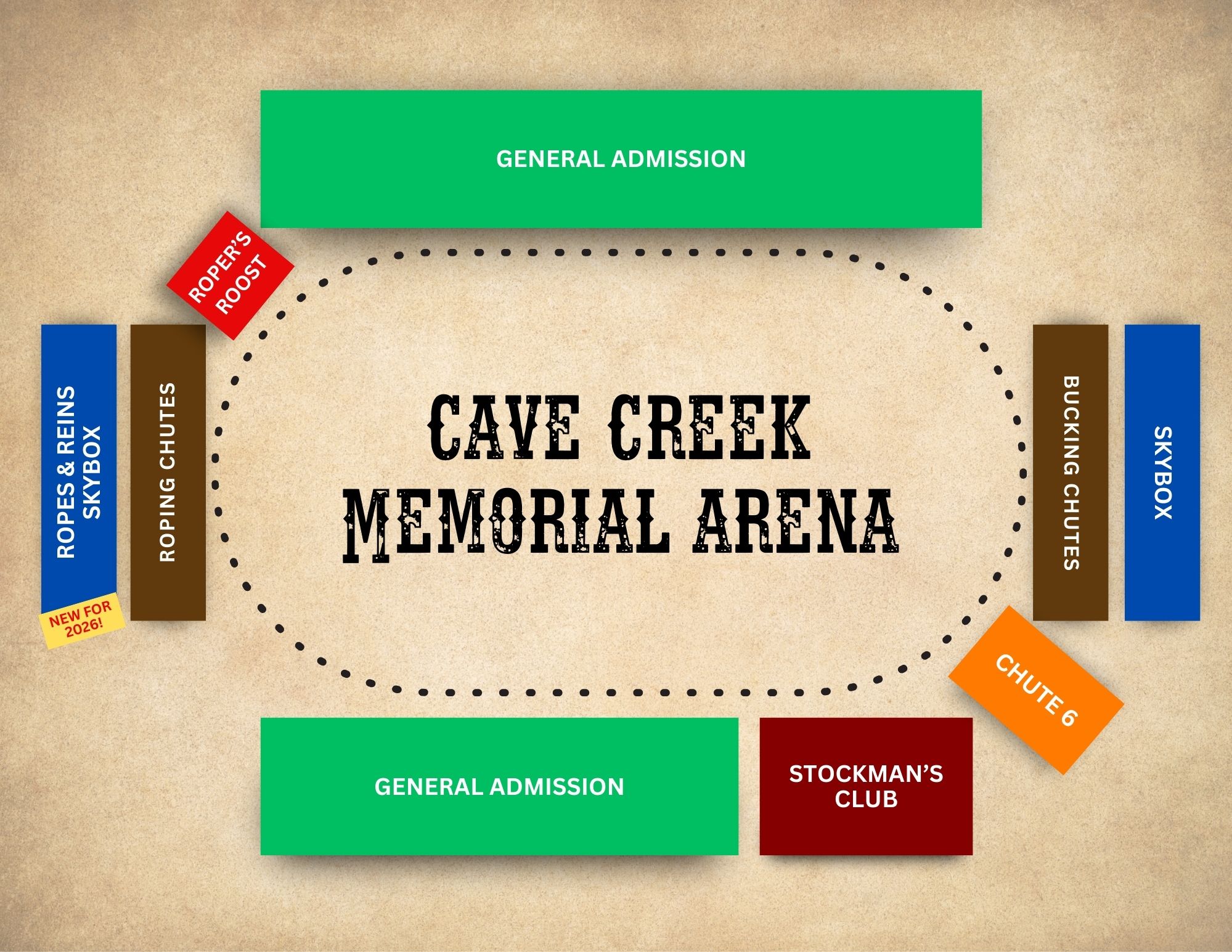 2026 Cave Creek Rodeo Seating Chart
